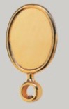 Oval Medallion, goldplated