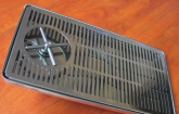 Drip tray 400x220 with a glass rinser